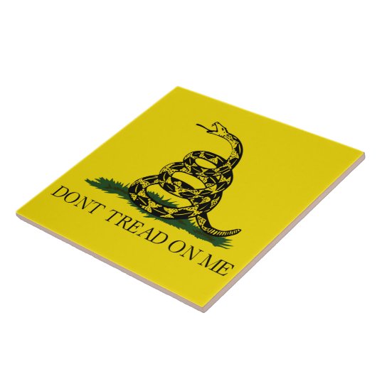 Gadsden Flag (Don't Tread on Me) (Schlangenflagge) Fliese (Seite)