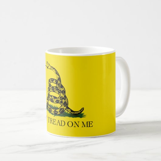 Gadsden Flag (Don't Tread on Me) (Schlangenflagge) Kaffeetasse (VorderseiteRechts)
