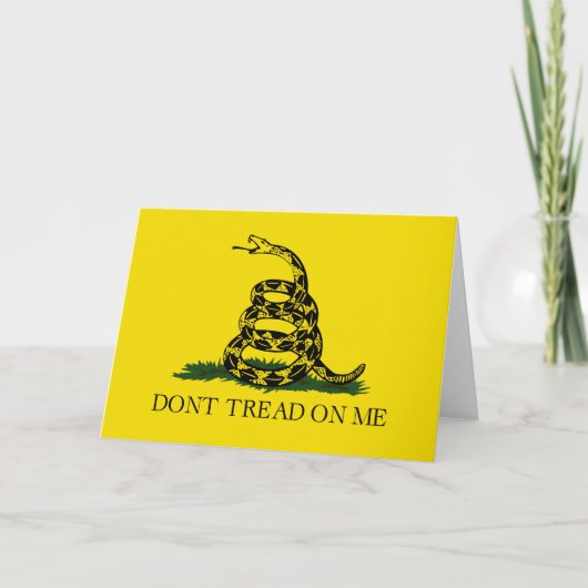 Gadsden Flag (Don't Tread on Me) (Schlangenflagge) Karte (Vorderseite)