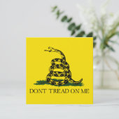 Gadsden Flag (Don't Tread on Me) (Schlangenflagge) Karte (Stehend Vorderseite)
