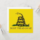 Gadsden Flag (Don't Tread on Me) (Schlangenflagge) Karte (Vorderseite/Rückseite Beispiel)