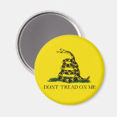 Gadsden Flag (Don't Tread on Me) (Schlangenflagge) Magnet (Vorderseite/Rückseite)