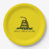 Gadsden Flag (Don't Tread on Me) (Schlangenflagge) Pappteller (Vorderseite)