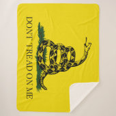 Gadsden Flag (Don't Tread on Me) (Schlangenflagge) Sherpadecke (Vorderseite)