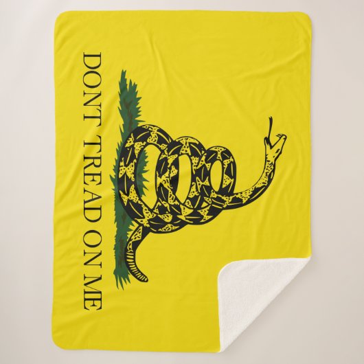 Gadsden Flag (Don't Tread on Me) (Schlangenflagge) Sherpadecke (Vorderseite)