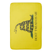 Gadsden Flag (Don't Tread on Me) (USA Snake Flag) Badematte (Vorderseite Vertikal)