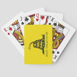 Gadsden Flag (Don't Tread on Me) (USA Snake Flag) Spielkarten