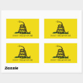 Gadsden Flag hat mich nicht politisch verfolgt Rechteckiger Aufkleber (Blatt)