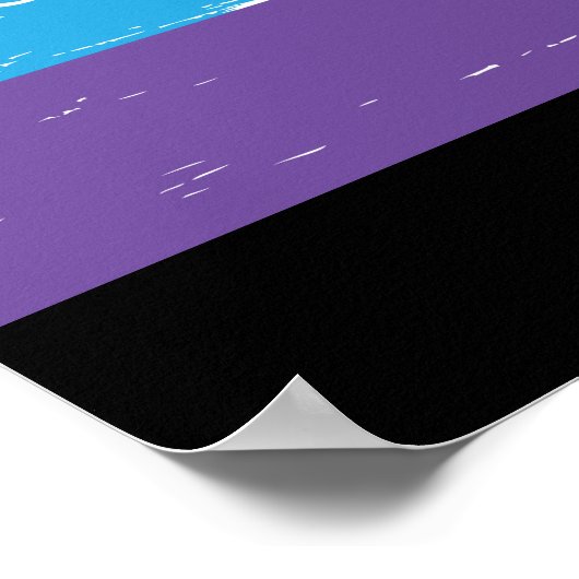 Gadsden Flag LGBT Tritt mir nicht auf Regenbogensc Poster (Ecke)