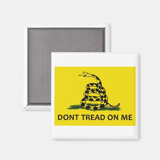 Gadsden Flag Magnet (Vorderseite/Rückseite)