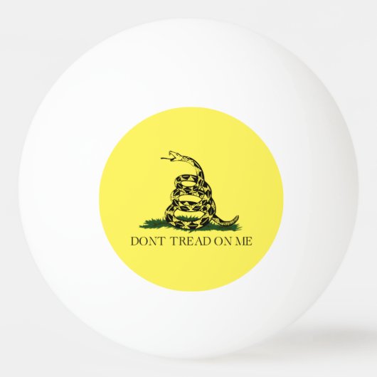 Gadsden Flag Ping Pong Ball Tischtennisball (Vorderseite)