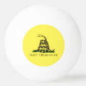 Gadsden Flag Ping Pong Ball Tischtennisball (Rückseite)