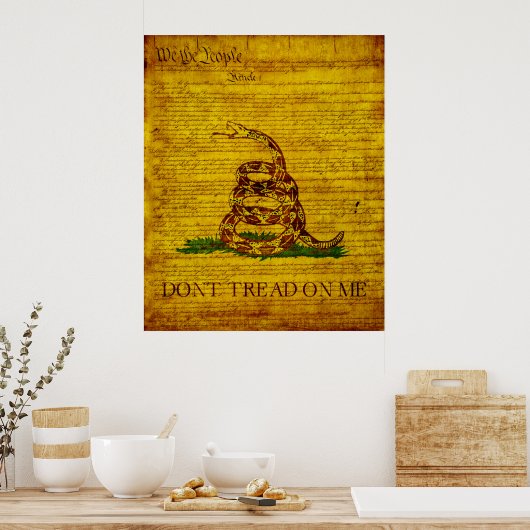 Gadsden Flag Poster (Küche)