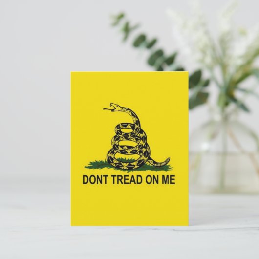 Gadsden Flag Postkarte (Stehend Vorderseite)