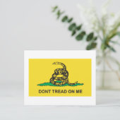Gadsden Flag Postkarte (Stehend Vorderseite)