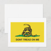 Gadsden Flag Postkarte (Vorne/Hinten)