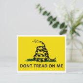 Gadsden Flag Postkarte (Stehend Vorderseite)
