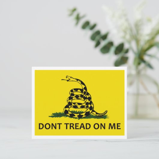 Gadsden Flag Postkarte (Stehend Vorderseite)