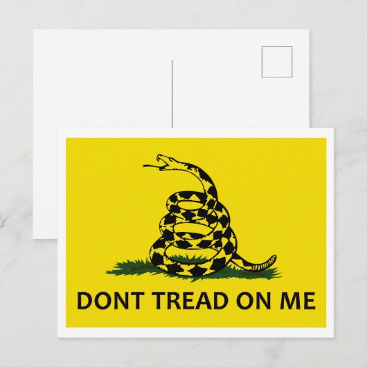 Gadsden Flag Postkarte (Vorne/Hinten)