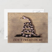 Gadsden Flag Postkarte (Vorne/Hinten)