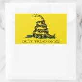 Gadsden Flag Rechteckiger Aufkleber (Tasche)