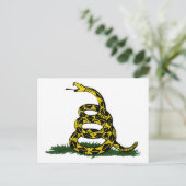 Gadsden Flag Snake Postkarte (Stehend Vorderseite)