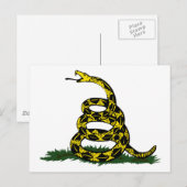 Gadsden Flag Snake Postkarte (Vorne/Hinten)