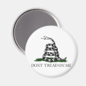 Gadsden Flag "Tread on me" Magnet (Vorderseite/Rückseite)