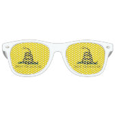 Gadsden Flag - Treten Sie mir nicht auf - gekochte Partybrille (Vorderseite)