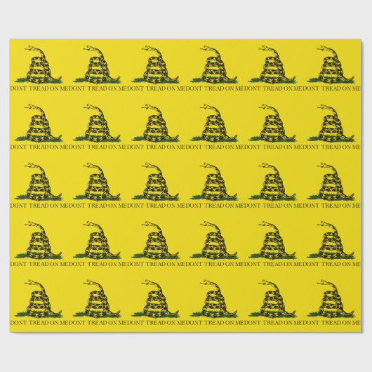Gadsden Flag - Treten Sie mir nicht auf Geschenkpapier (Flach)