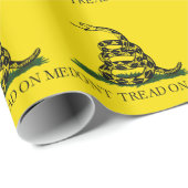Gadsden Flag - Treten Sie mir nicht auf Geschenkpapier (Rolleneckpunkt)