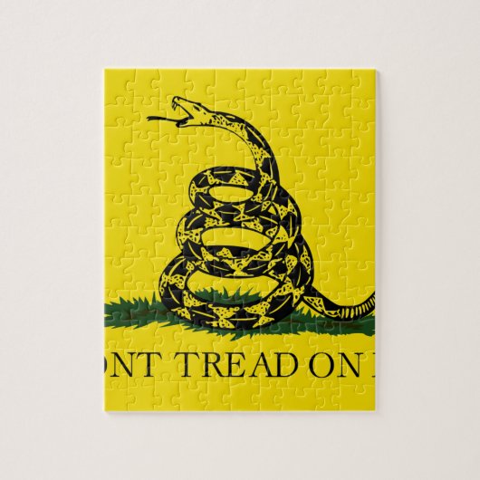 Gadsden Flag - Treten Sie mir nicht auf Puzzle (Vertikal)