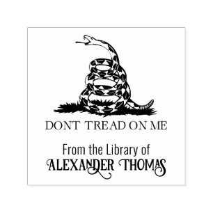 Gadsden-Flagge Don’t Tread on Me Bibliotheksbuch N Permastempel