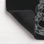Gadsden-Flagge Don't Tread on Me Grau Mousepad (Ecke)