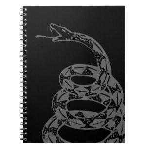 Gadsden-Flagge Don't Tread on Me Grau Notizblock