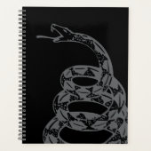 Gadsden-Flagge Don't Tread on Me Grau Planer (Vorderseite)