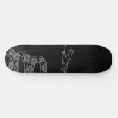 Gadsden-Flagge Don't Tread on Me Grau Skateboard (Horizontal)