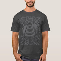 Gadsden-Flagge Dont Tread on Me Vintage-Grunge-Gra