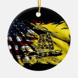 Gadsden-Flagge - Freiheit oder Tod Keramik Ornament