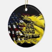 Gadsden-Flagge - Freiheit oder Tod Keramik Ornament (Links)