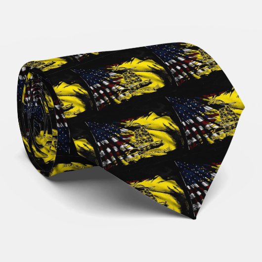 Gadsden-Flagge - Freiheit oder Tod Krawatte (Gerollt)