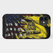 Gadsden-Flagge iPhone Fall Case-Mate iPhone Hülle (Rückseite (Horizontal))