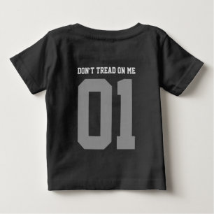 Gadsden-Flagge Schwarz Gelb 'Tritt nicht auf mich' Baby T-shirt