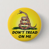 GADSDEN-FLAGGE TRETEN NICHT AUF MIR BUTTON (Vorderseite)