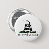 Gadsden-Flagge "treten nicht auf mir " Button (Vorne & Hinten)