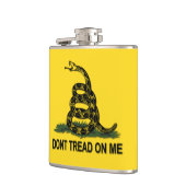 Gadsden-Flagge treten nicht auf mir Flachmann (Links)