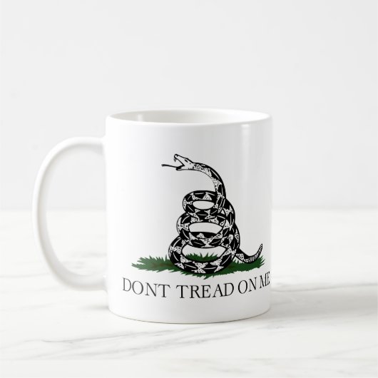 Gadsden-Flagge "treten nicht auf mir " Kaffeetasse (Links)