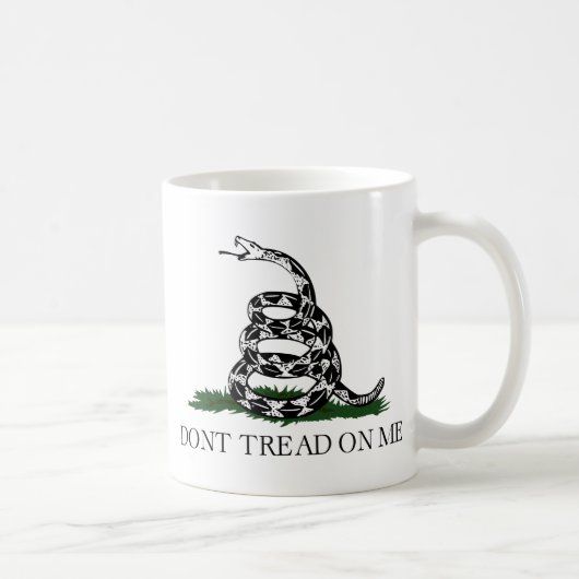 Gadsden-Flagge "treten nicht auf mir " Kaffeetasse (Rechts)