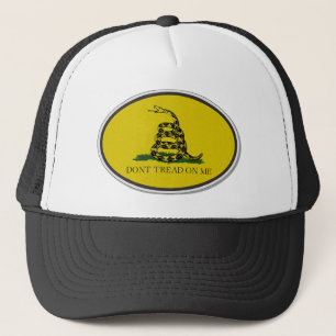 Gadsden-Flagge treten nicht auf mir ovalen Entwurf Truckerkappe