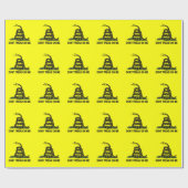 Gadsden-Flagge treten nicht auf mir patriotischen Geschenkpapier (Flach)